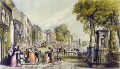 Vista de Cheyne Walk, Chelsea, 1840 de William Parrott